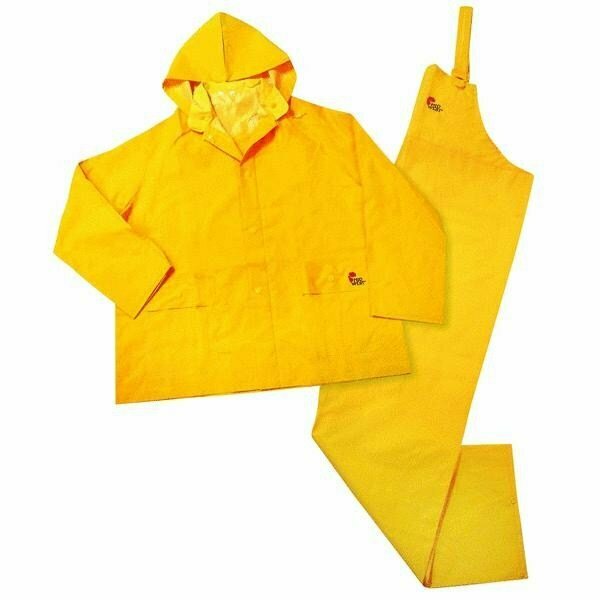 Custom Leathercraft Rainsuits 2XL Yellow 3Pc .20mm R1102X